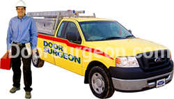 Acheson locksmith service provider standing by mobile locksmith service truck.