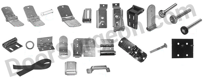 truck rolling door parts hinges rollers handles.