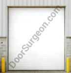 Termalex-u100 solid insulated industrial overhead garage door.