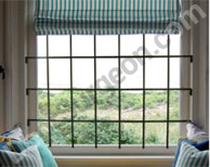 Custom sized and professionally installed window bars for home window protection Acheson.