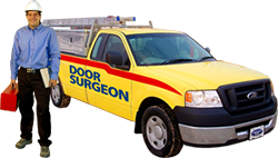 Door Surgeon serviceman and service truck.