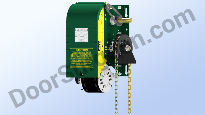 New OPERA MH half horsepower commercial industrial medium duty jack-shaft overhead door opener.