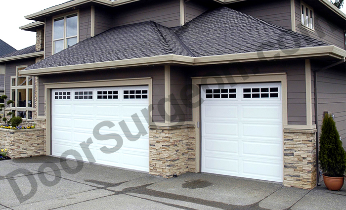 Replacement new garage door systems by Thermatech insulated sizes in 8, 9 and 16 foot sections