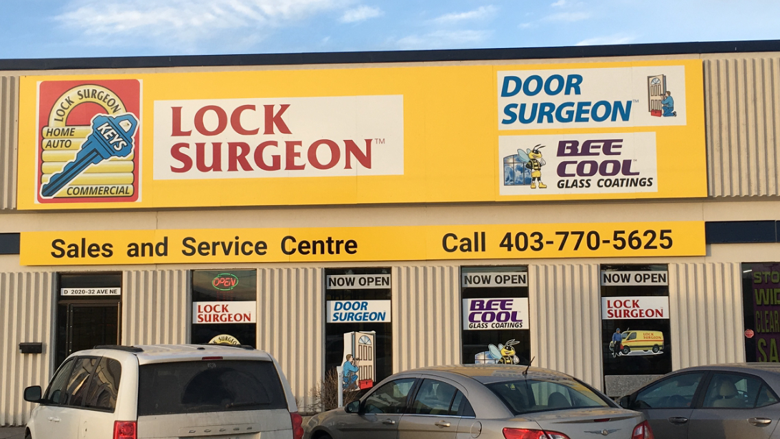 Lock Surgeon Calgary Sales and Service Shop.