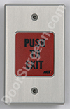 Push to exit switch for automatic door.