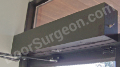 door surgeon automatic door closer opener in duro brown.