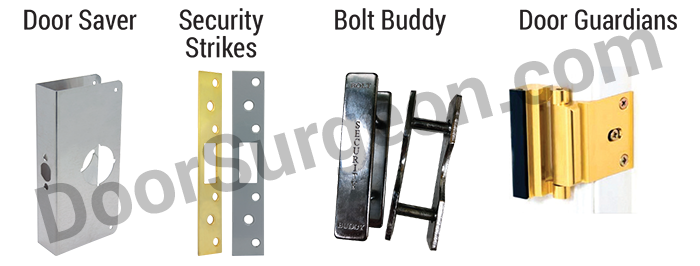 door saver home door edge repair product security strike door frame repair & security and Bolt Buddy