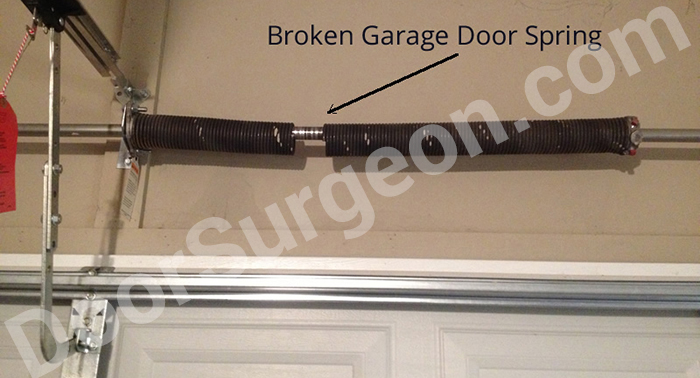 door surgeon garage door repair service technician working on a residential garage door illustration