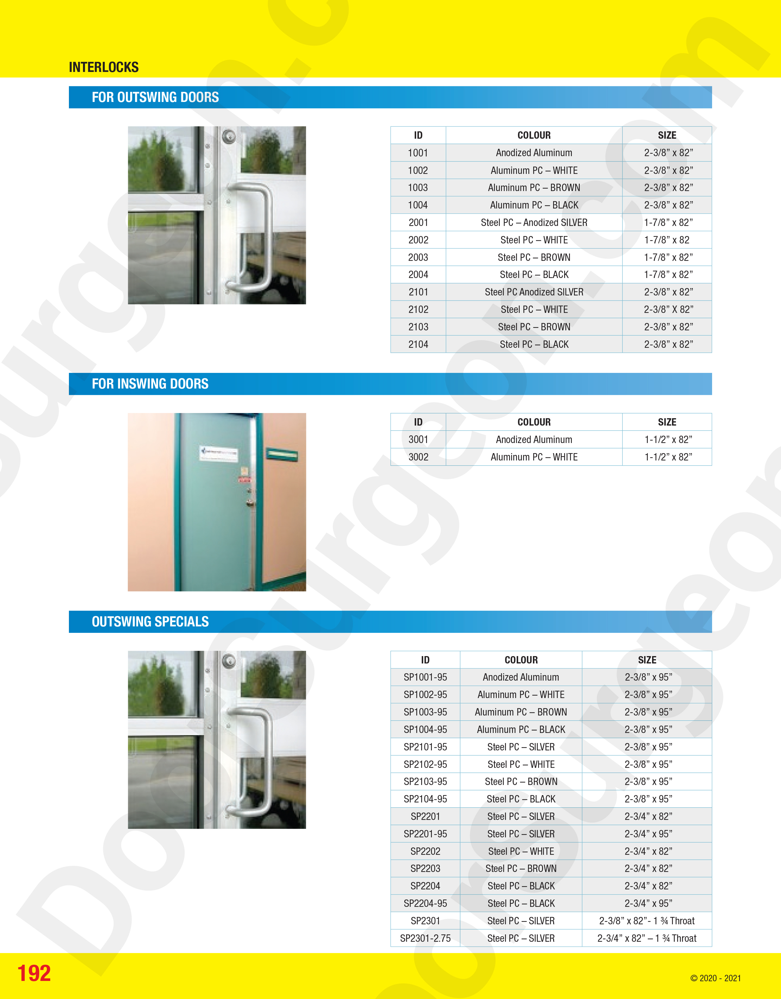 Commercial industrial storefront door edge protection Calgary