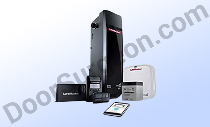 Liftmaster series 8500W DC battery backup wall mount wireless garage door opener Calgary.