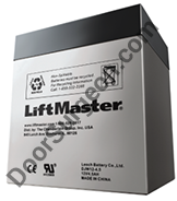 Liftmaster garage door opener 485LM DC back-up battery.