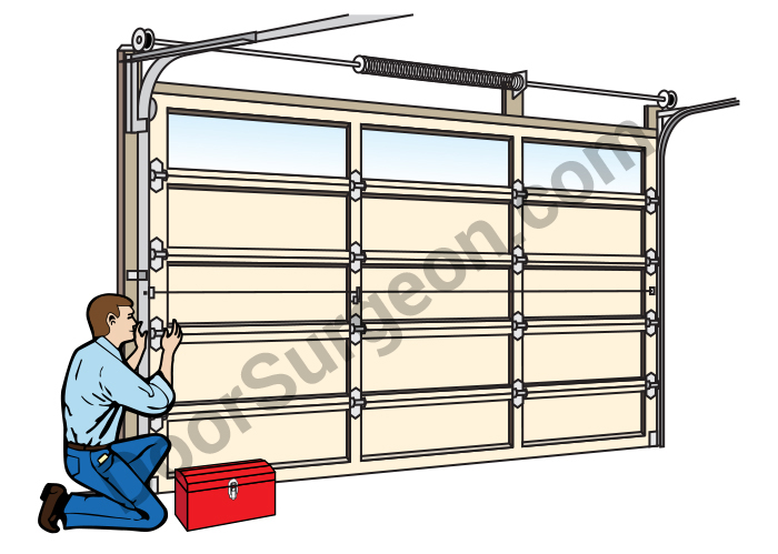 Commercial garage door opener serviceman will come to your broken commercial garage door operator.