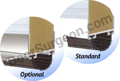 Laforge residential garage door bottom rail systems add extra strength and door stability