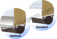 Laforge thermo breaks manufactured with wood blocks inserted in the inner skin for reinforcment Calgary.