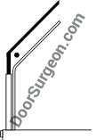 commercial garage door track style inclined lift Calgary