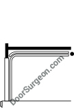 commercial overhead garage door low headroom lift Calgary