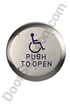Pushbutton to open Handicapped access door.
