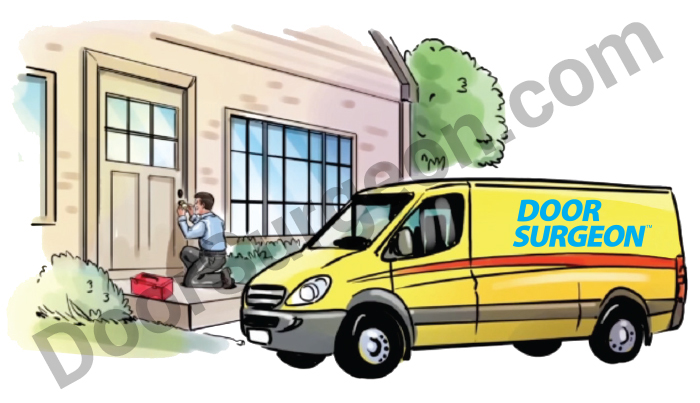 Door Surgeon mobile Devon door service repairmen come to your site to make the door adjustments.
