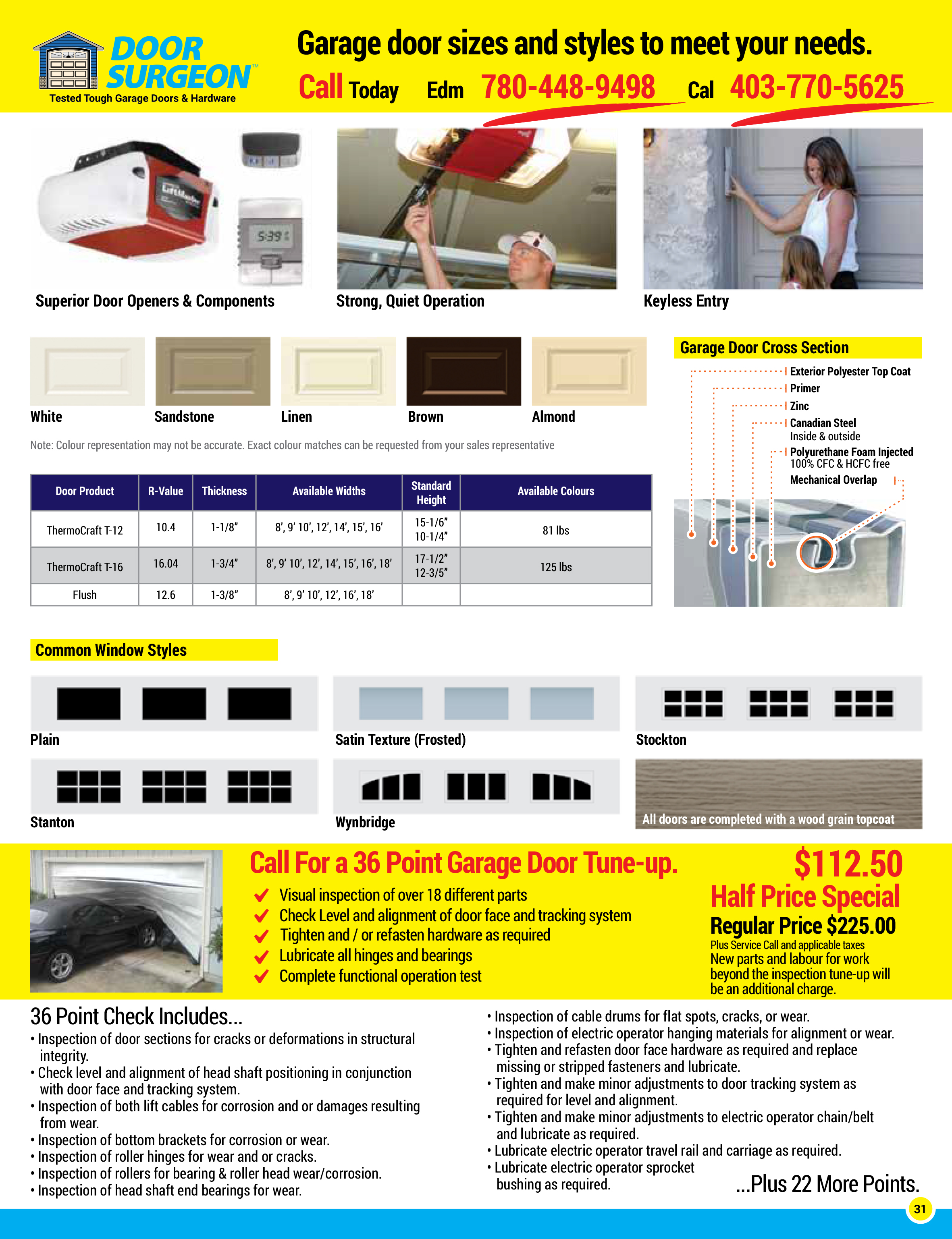 Door Surgeon supply & install quality garage door openers components & even keyless entry units.