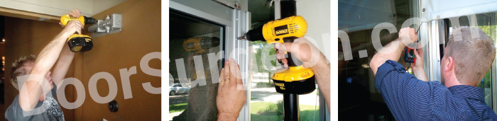 Door Surgeon technician installing door.