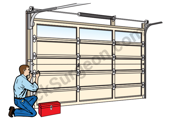 Door Surgeon garage door repair parts springs hinges Edmonton South.