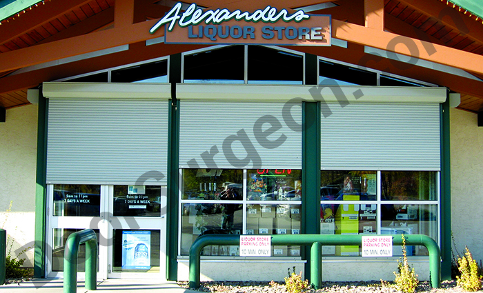 Retail roll shutter window and storefront protection.
