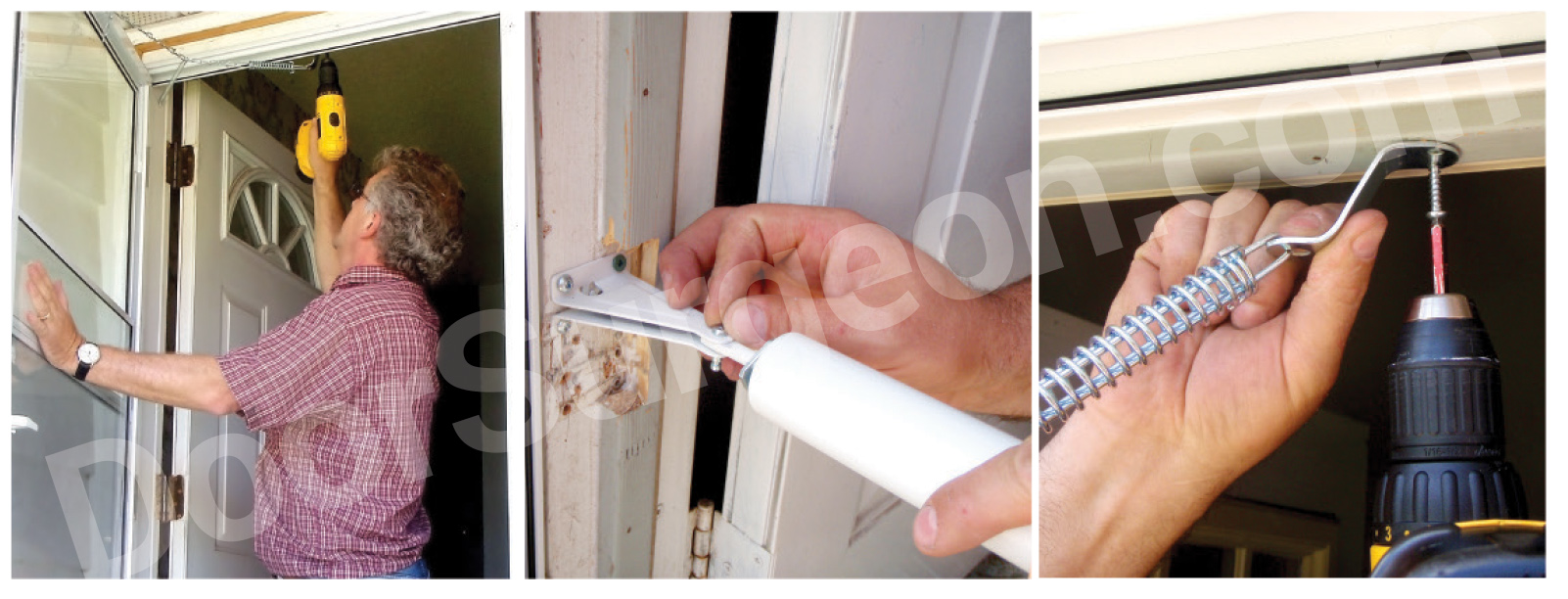 Door Surgeon mobile screen door installation staff come to your home and measure for exact door fit.