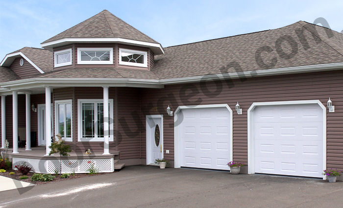 Door Surgeon edmonton south install Laforge residential garage doors, style shown is traditional.