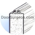 Door Surgeon Thermatech garage door tongue and groove construction.