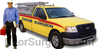 Door Surgeon serviceman and service truck Ft Saskatchewan.