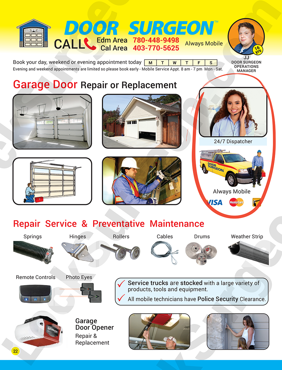Home & business lock & door repair security hardware always mobile service vans expert installs.