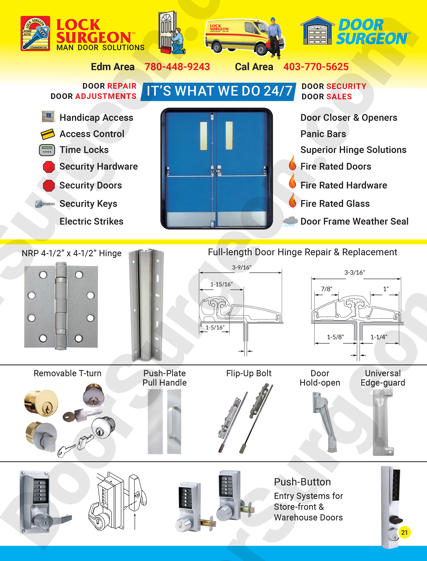 Steel doors for business & commercial properties. Repair & installation for steel doors.