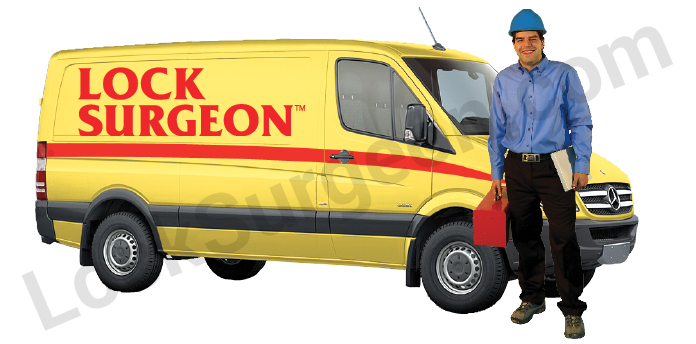 Lock Surgeon mobile service technician & Van.