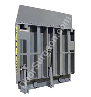 warehouse loading dock vertical storing dock leveler.