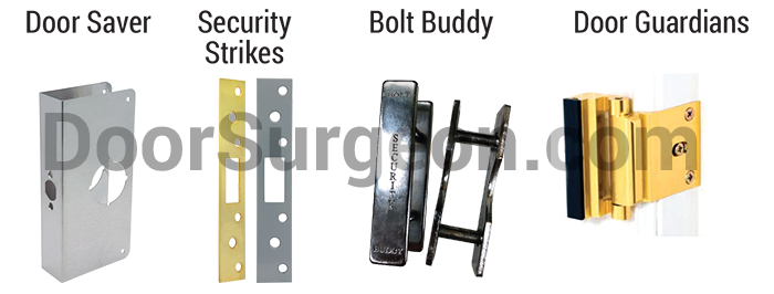 Door and Frame reinforcements for residential doors.