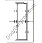 Thermalex easy access pass door for commercial garage doors.