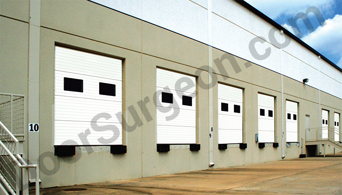 Warehouse loading dock bumper repair or replacment by Door Surgeon mobile technicians.