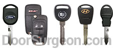 A variety of specialty automotive keys and remotes Nisku.