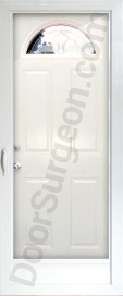 Everlast Full-view storm door in white.