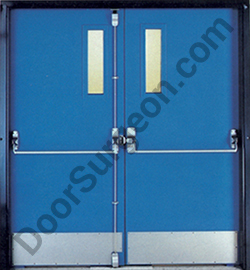 Break-in repair commercial warehouse steel doors and frames for apartment door and storefront door.