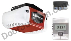 Garage door opener motor wireless controller and wireless wall mount controls Stony Plain.