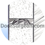 Door Surgeon energy efficient thermal barrier joint-seal on two and three inch thick doors.